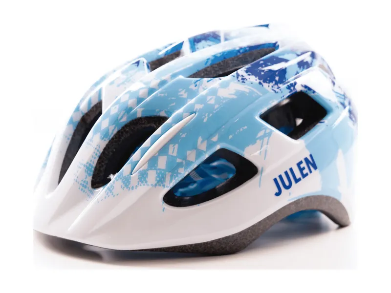 Julen Casco Y003 para niños azul/blanco