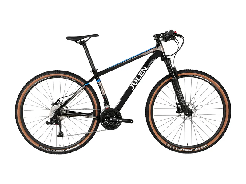 Julen Evolution 2.0 negra con azul, vista lateral