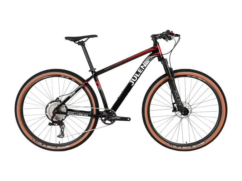 Julen Evolution 3.0 negra con rojo, vista lateral