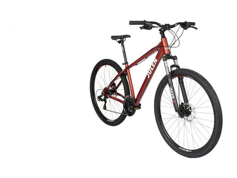 Julen Evolution 3×8 roja, vista de tres cuartos